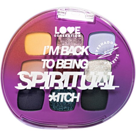 Palette Shadow Love Generation I’m back to being spiritual *itch, tone 01, 9 shades, 7.2 g