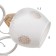 Olivia chandelier 5x60W E27 gold, white 52x52x28cm