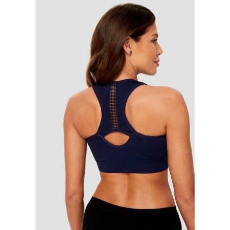 Women's bras, size S, dark blue color-4