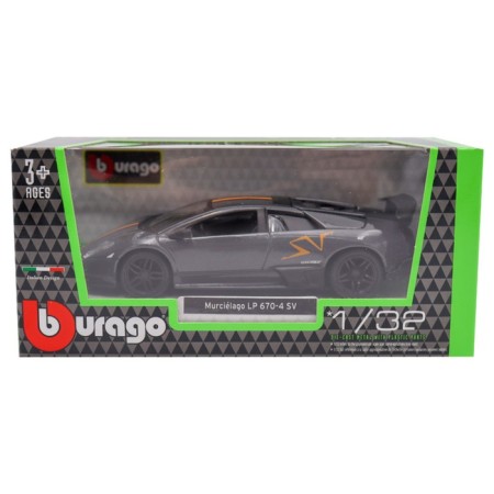 BBURAGO MURCIELAGO LP 670-4 SV China Limited Edition, Die-Cast, 1:32, Gray Color.-8