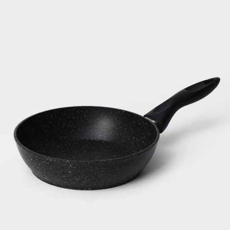 Alena pan, d = 20 cm, plastic handle, anti -stick coating, black color-1