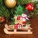 Decor "Snowman with a deer on a sleigh"