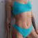 Cowards female brazilians, turquoise color, size s-m