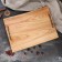 A wooden countertop from a slab, 50x30 cm, an array of elm