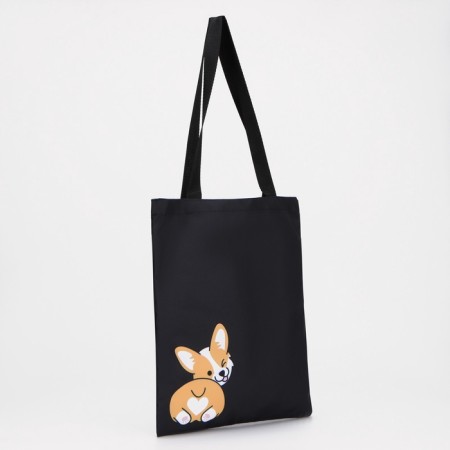 Corgi-shop bag, without lightning, without lining, black color-1