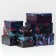 A set of boxes 10 in 1 "Neon", 25.5 x 25.5 x 13 - 7 x 7 x 4 cm