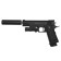 Strikeball gun "Galaxy" Colt 11PD, with a silencer, with a laser sight, feces. 6 mm