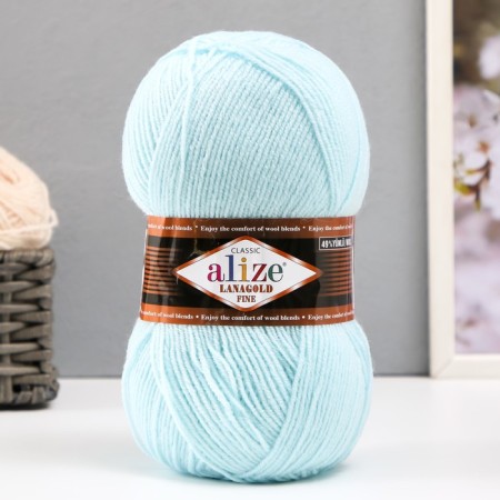 Yarn "Lanagold fine" 49% wool, 51% acrylic 390m/100g (522)