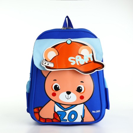 Baby backpack 24*11*33, lightning department, 3 n/k, bear, blue-1
