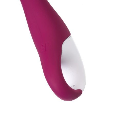 SATISFYER HEATED Thrill vibro -stimulator, red color-7