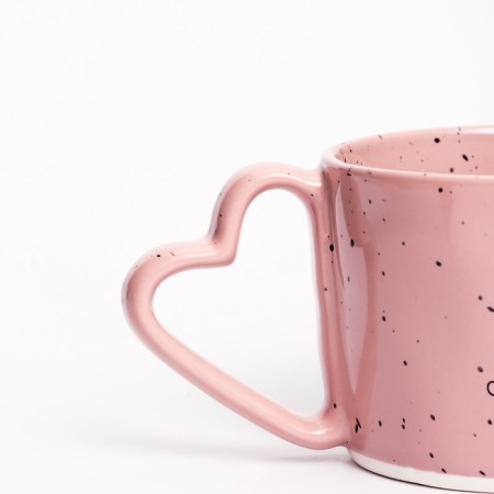 Mug ceramic day of the mother dear attention "Mom", 280 ml, pink-3