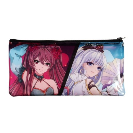 Penal Soft 1 compartment, 95 x 205 mm, flat, PVC, calligrata "Anime Girl"-2