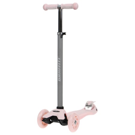 Graffiti Baby Scooter, Light wheels PU 120/70 mm, ABEC 7, pink color