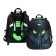 School backpack 38 x 30 x 16 cm, ergonomic back, Stavia "cyber", black