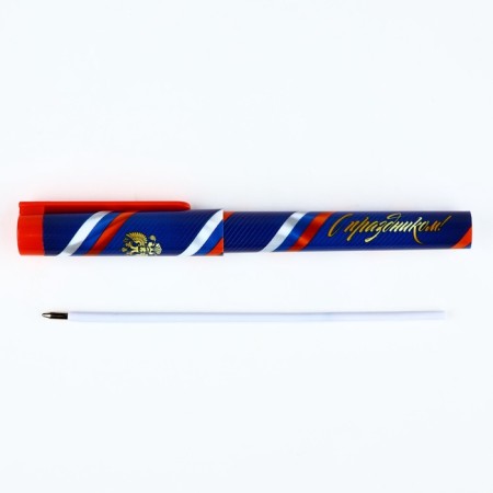 Set of Notepad A7, 32 sheets and pen Plastic "February 23"-4