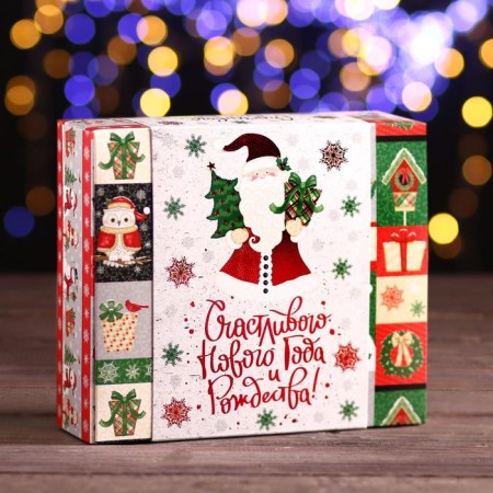 Cardboard box "New Year Mix", book, 18.5 x 5.5 x 16 cm