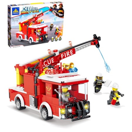 Designer Firefighters "Machine with a staircase", shoots with water, 278 parts