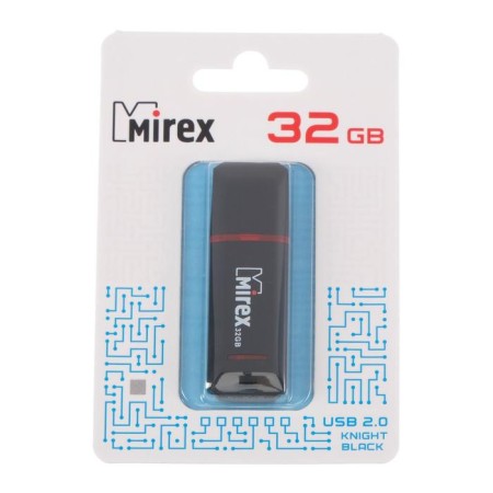 Flashka Mirex Knight Black, 32 GB, USB2.0, Thu up to 25 MB/s, PLO up to 15 MB/s, black-3