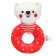 Soft rattle on the ring "Bear", textiles, in the bag, crumb I