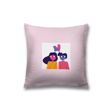 Decorative pillowcase "lovers", on a zipper, size 45x45 cm