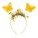 Carnival set "Butterfly", 3 objects: wings, rim, rod, gold color