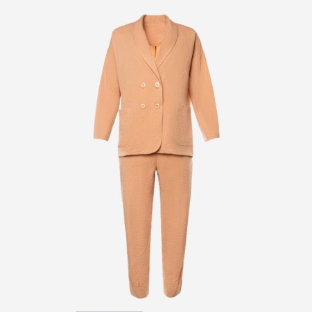 Casual Casual Set (jacket and trousers), beige color, size 46-9