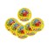 Disposable paper plate "Happy Birthday" Funny balls, 18 cm