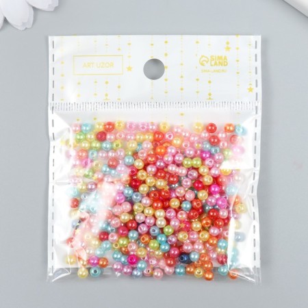 Beads for creativity plastic "Multi -colored balls" set 10 grams 0.4x0.4 cm-6