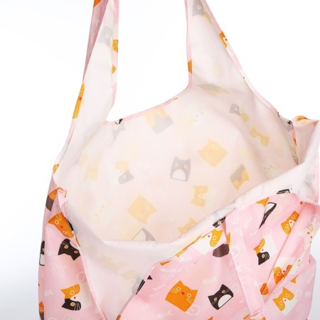 Permanent bag on the button, pink color-2