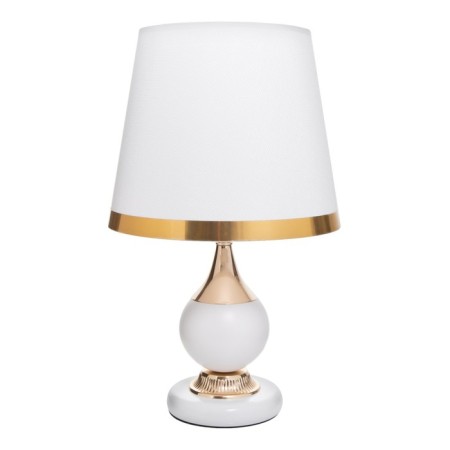 RIMINOM table lamp 1x60W E27 with white-gold 24.5x24.5x40.5 cm Risalux-6