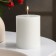 Candle-cylinder smooth, 6x7.5 cm, white, 10 hours