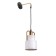 Bra 1657/1wwwt E27 40W white-gold 13x18x55 cm