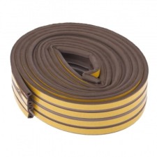 Уплотнитель "СИБРТЕХ", профиль P, в катушке 24 м, коричневый