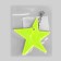 The reflective element "Star", bilateral, 7.5 × 7.5 cm, color mix