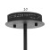 Chandelier 1695/3 LED 72W 3000-6000K black and gold 65x65x26.5 cm Bayerlux