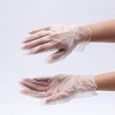 Benovy gloves, vinyl, size m, 50 pairs, transparent-7