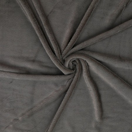 Lock "Meh" on a knitted basis, 100 × 150 cm, the color is light gray