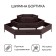 Gavelous flowerbed, 3 tiers, d = 60–100–140 cm, h = 45 cm, brown, Greengo