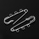 Po-050 pins for pendants, No. 02, (set 2 pcs) 50 × 5mm, silver color