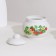 Tea Service "Flowering Strawberries", 14 objects: kettle, sugar tower, 6 tea pairs, porcelain