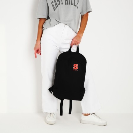 Backpack school textile SPECILA, 46x30x10 cm, vertical pocket, black color-10