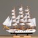 The ship "Bonavventer" with white sails, the White Corps, 49*10*43cm