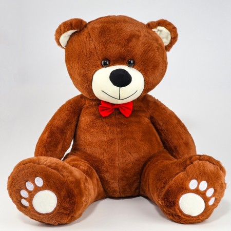 Soft toy "Bear", 70 cm, with a red bow