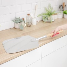 Shovel for pizza made of stainless steel 