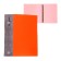 Folder on 4 rings A4, Calligrata, 25 mm, 700 μm, internal and end pocket, orange neon