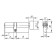 Ax202.100 mm cylinder mechanism, 45x10x45, 5 keys, chromium color