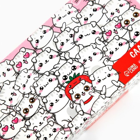 Paper napkins in the box "cats", 100 pcs, two -layer-3