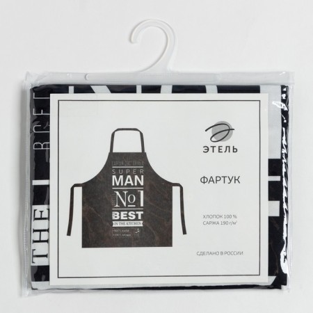 Apron "Ethel" Super man 73x71 cm cm, 100% cotton, sarzha 190 g/m2-7
