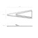 Office paper clips 32 mm, 100 pcs, Erichkrause, triangular, nickel
