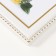 Photo frame plastic 15x20 cm "Golden waves and points" white 18.5x23.5 cm